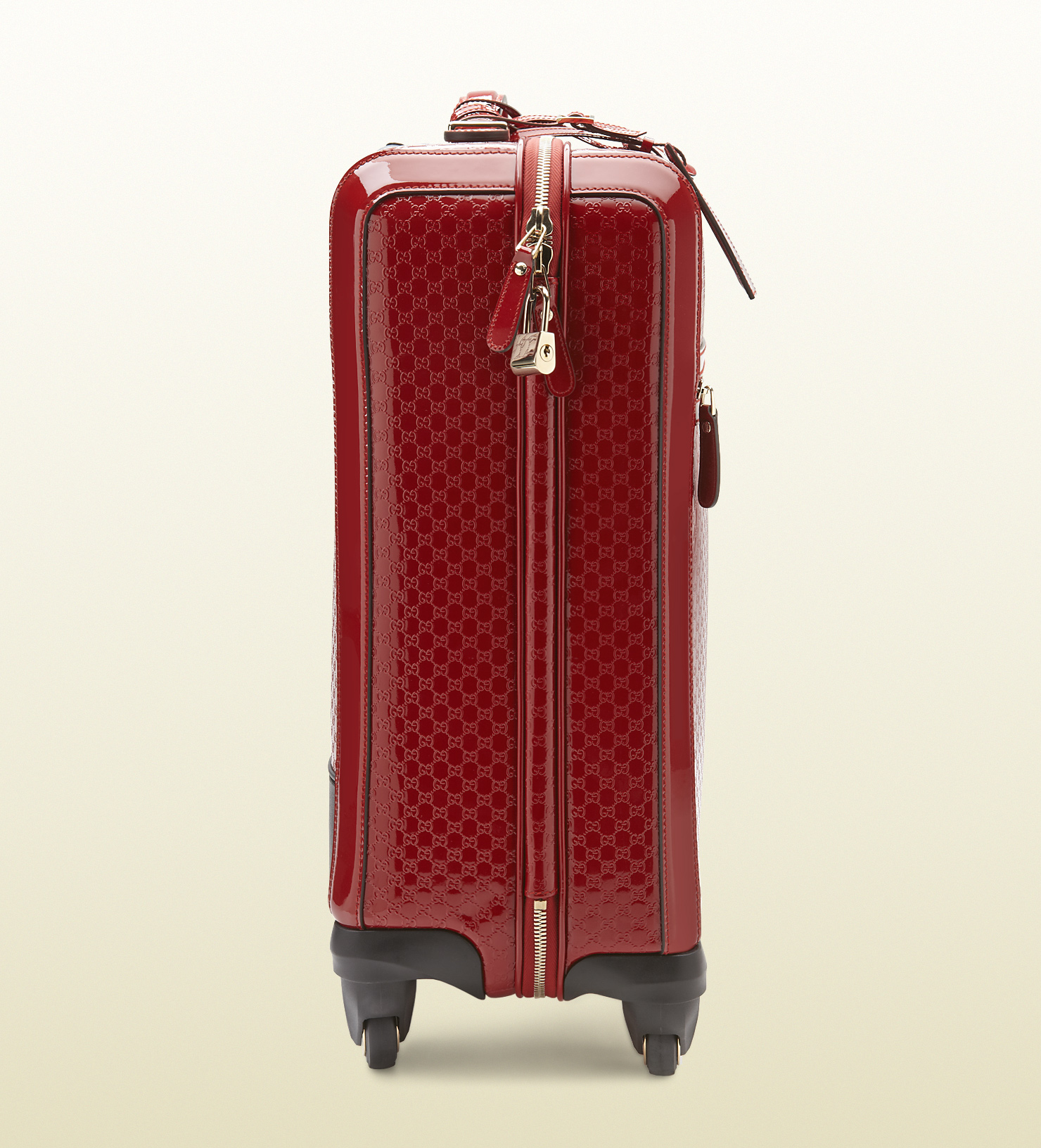 Patent sales leather luggage