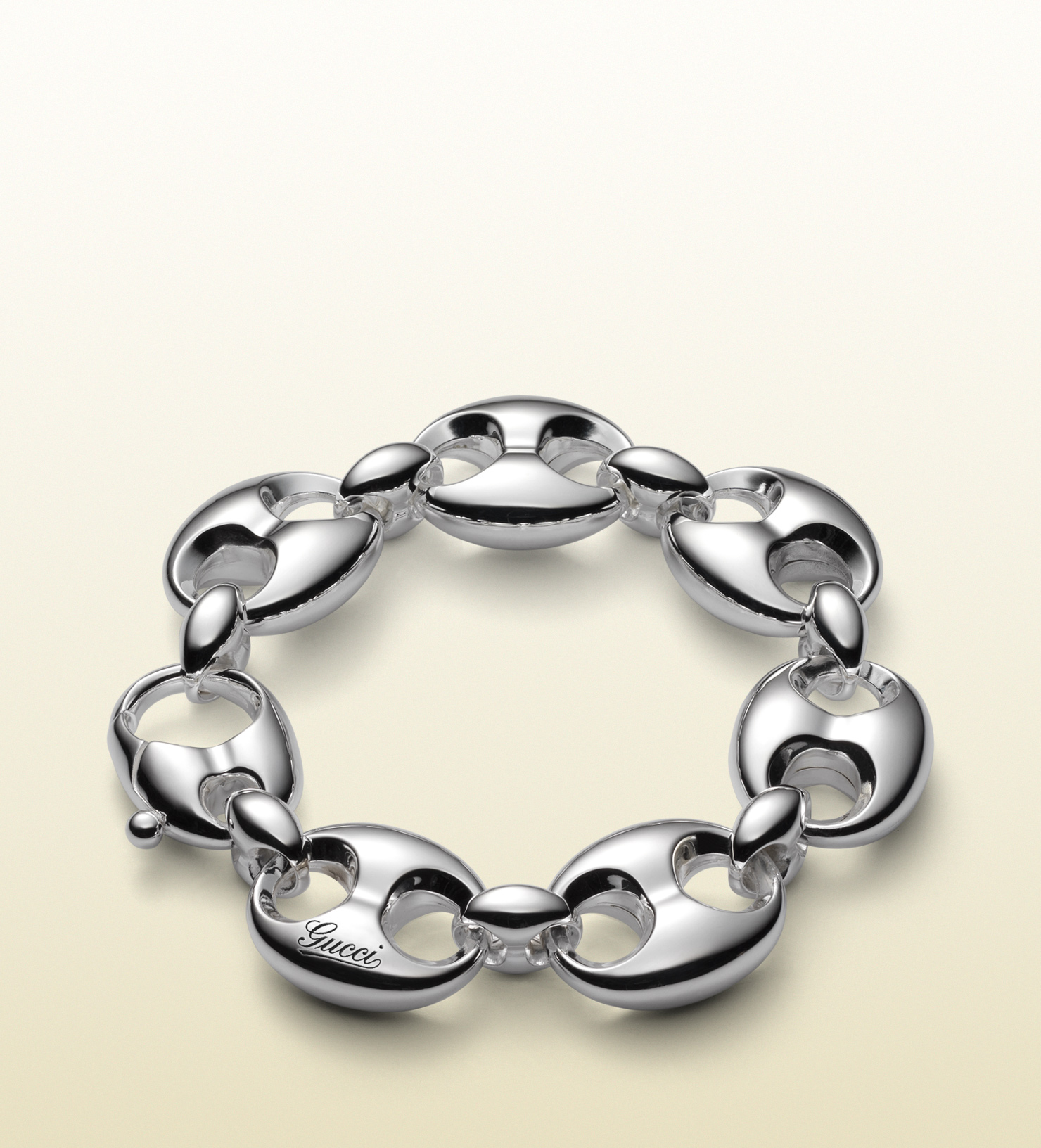 Gucci Bracelet In Sterling Silver With Marina Chain Motif in Metallic for Men - Lyst