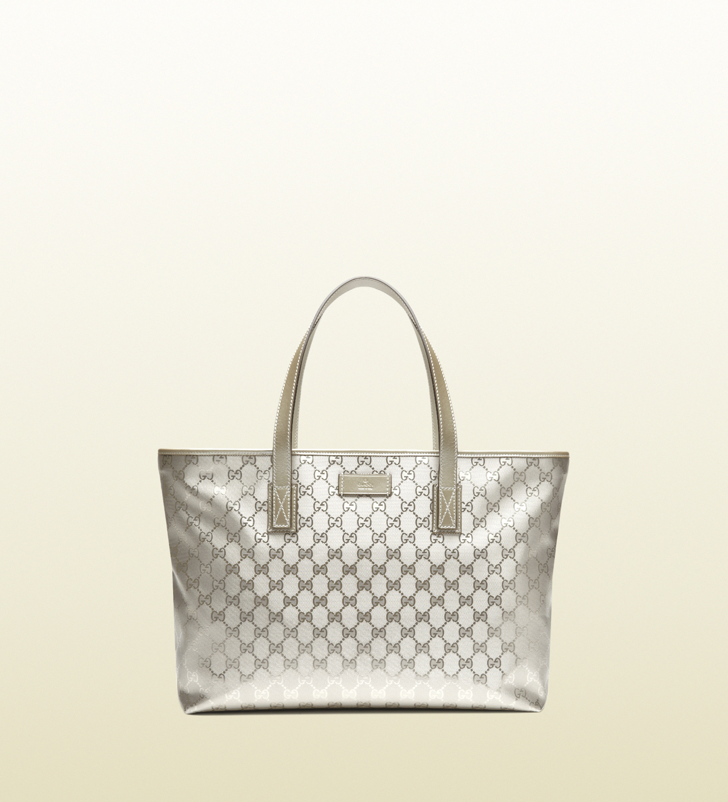 gucci metallic tote bag