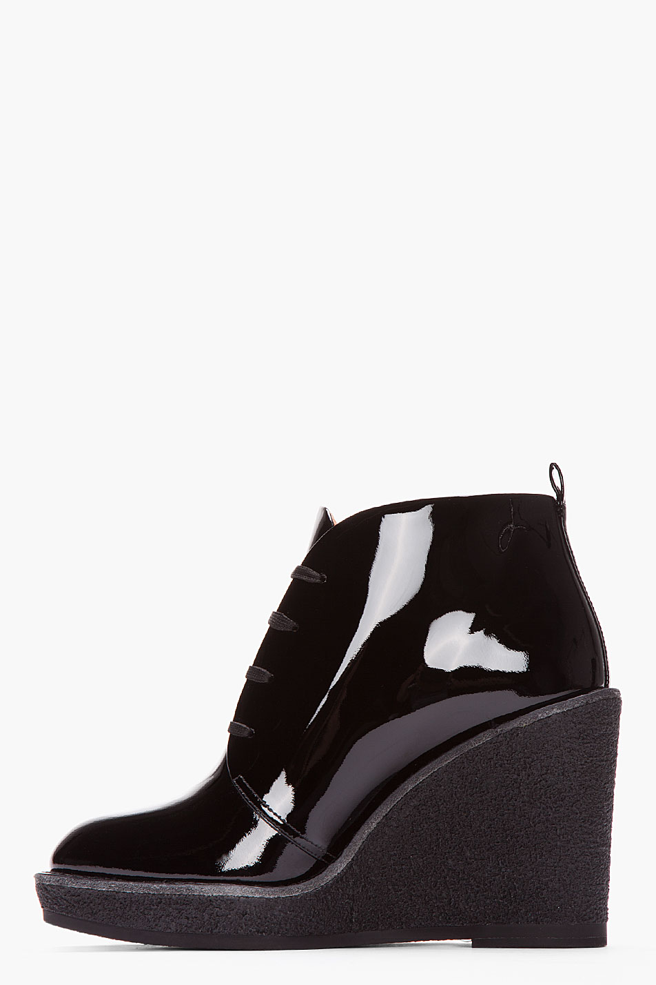 patent wedge boots