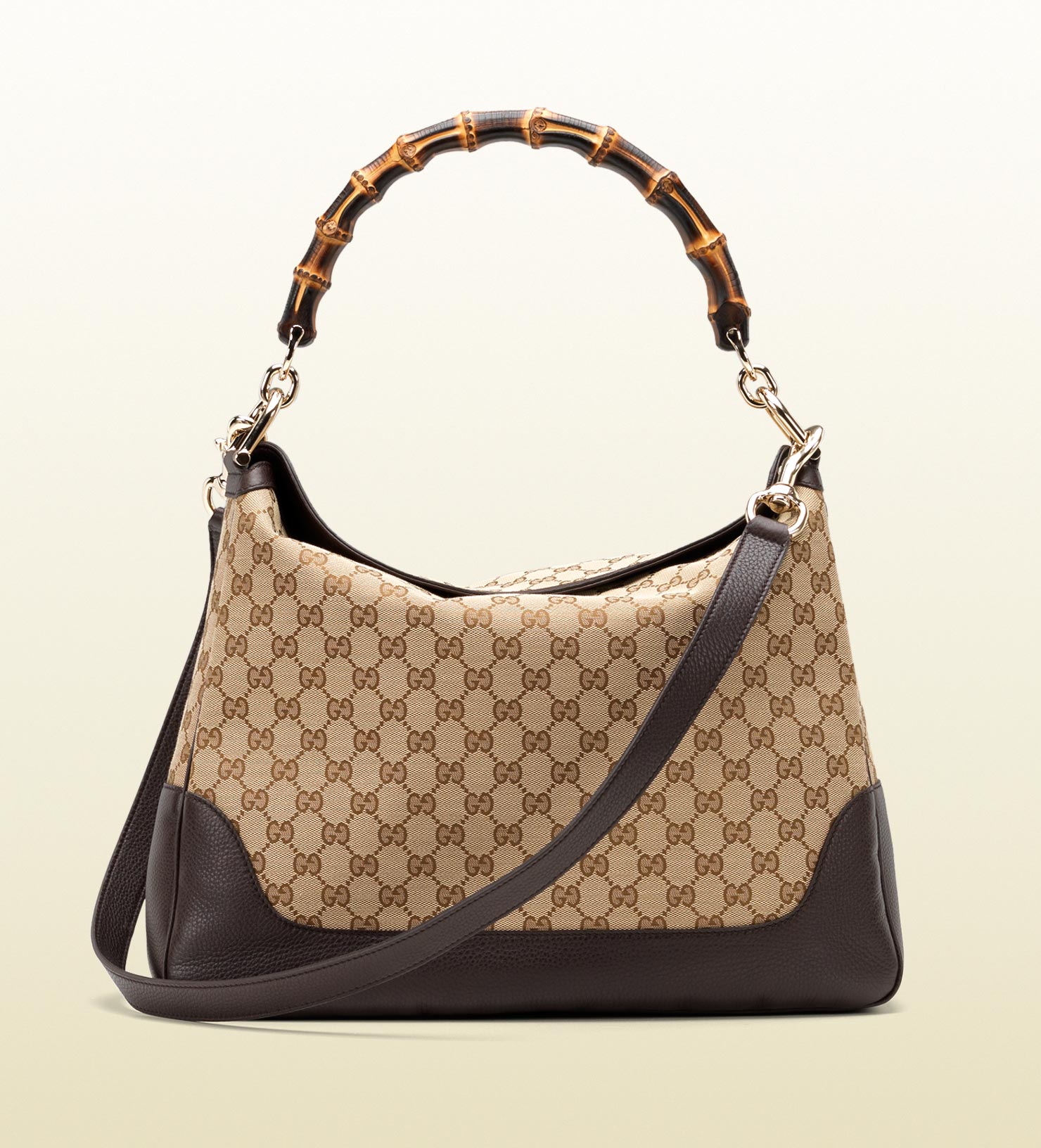 Gucci Diana Bamboo Handle Shoulder Bag in Brown Lyst