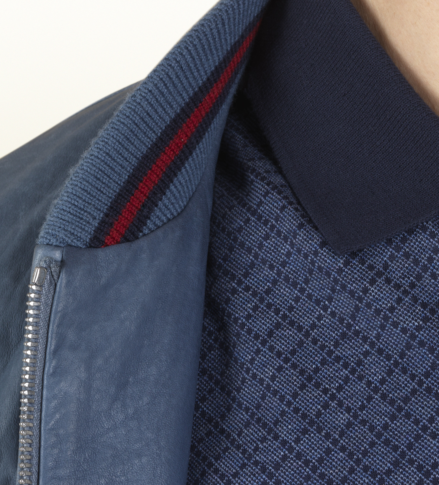 gucci blue leather jacket