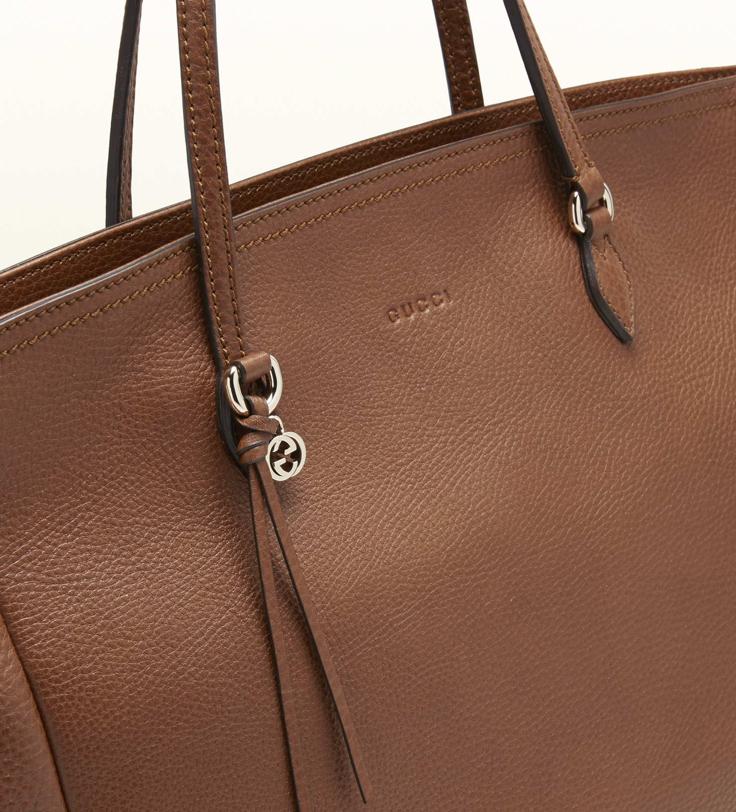 gucci tan leather handbag