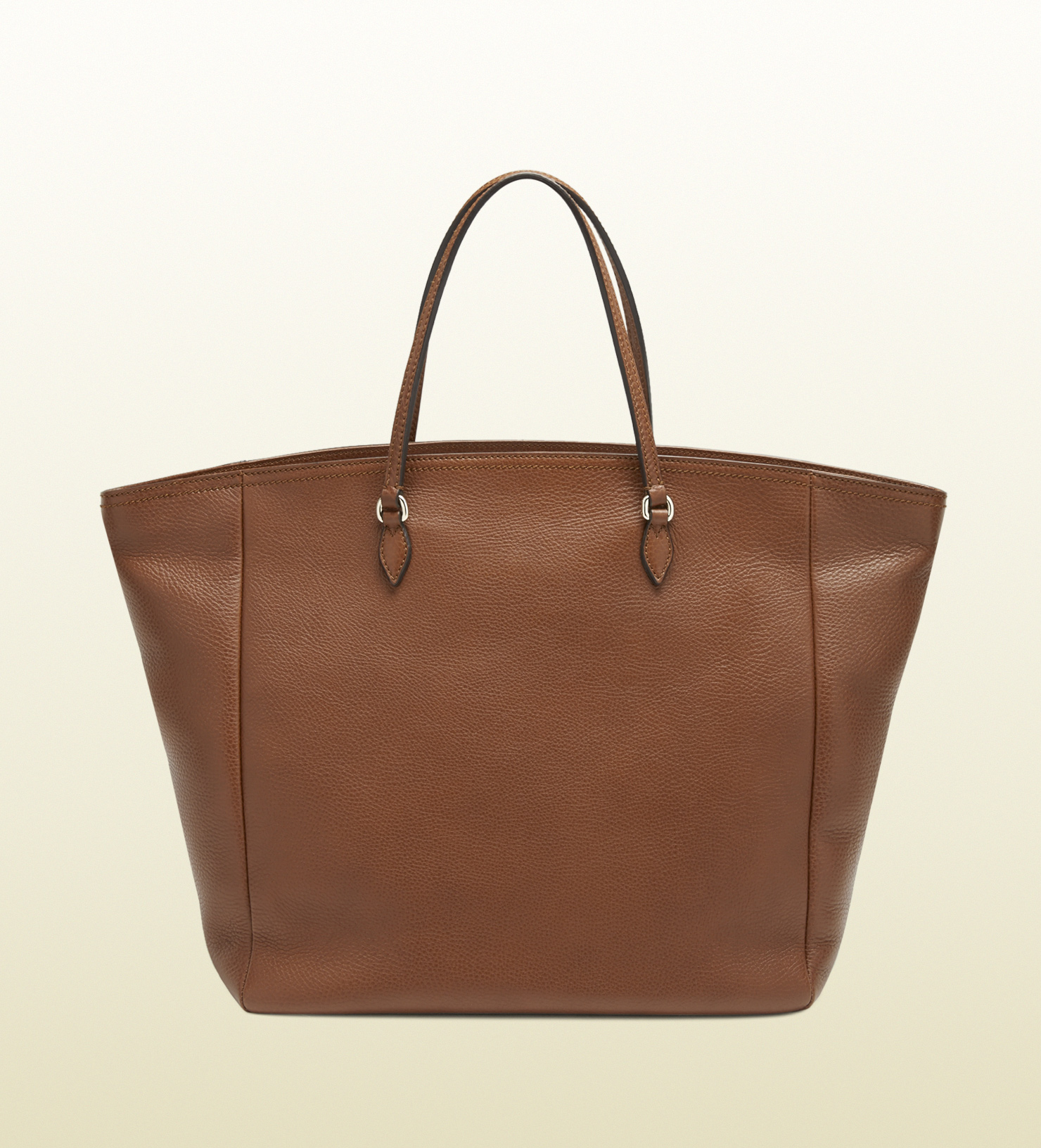 Gucci Bree Leather Tote in Gold (Brown) - Lyst