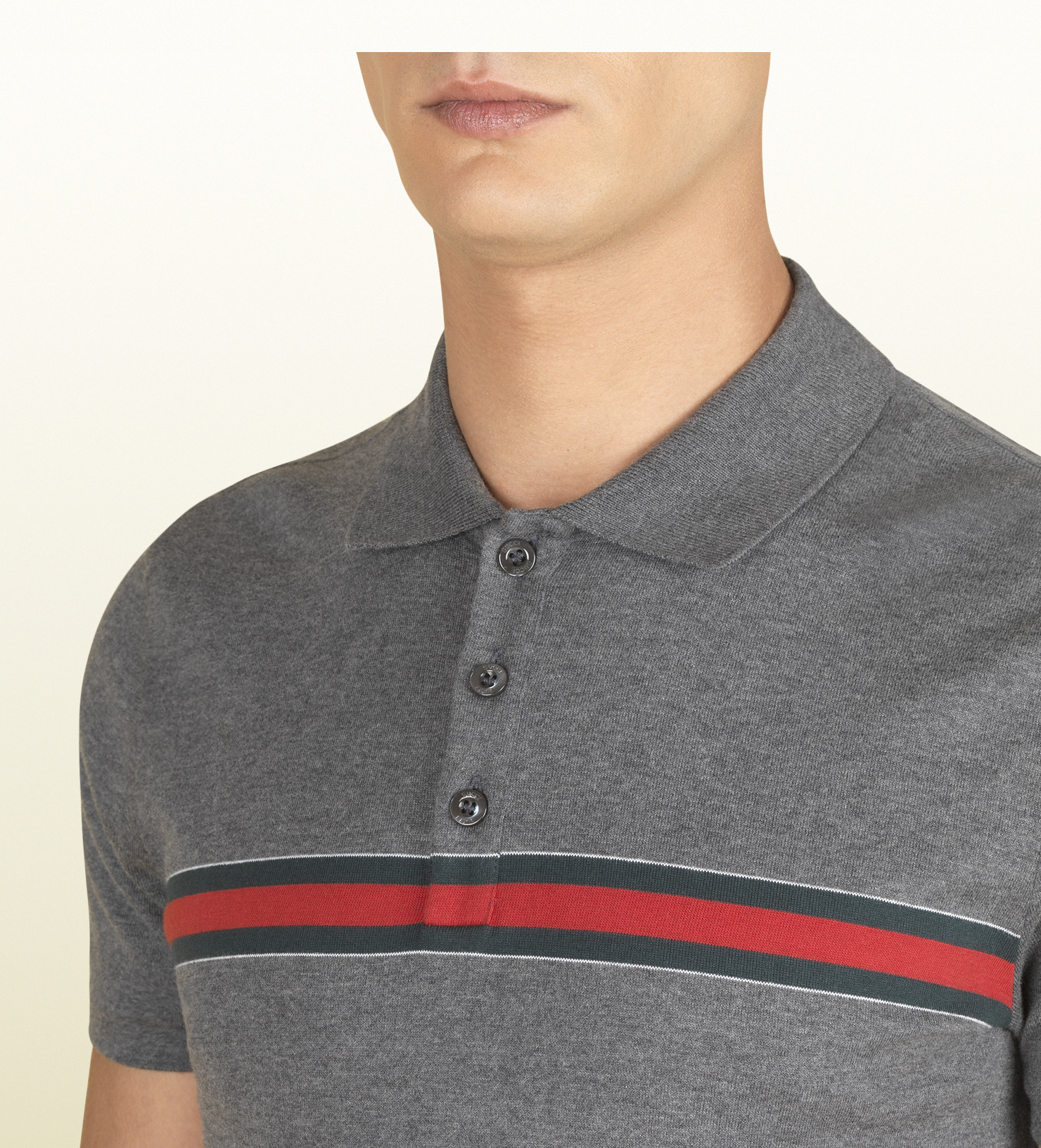 grey gucci polo