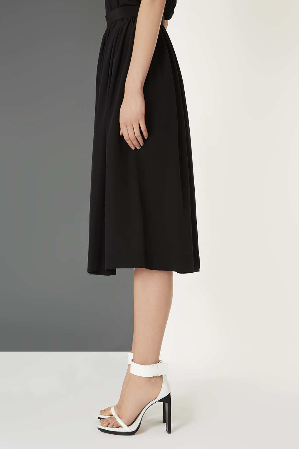 topshop silk midi skirt