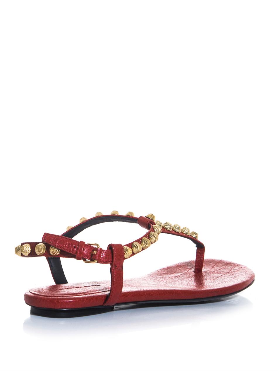 balenciaga sandals womens red