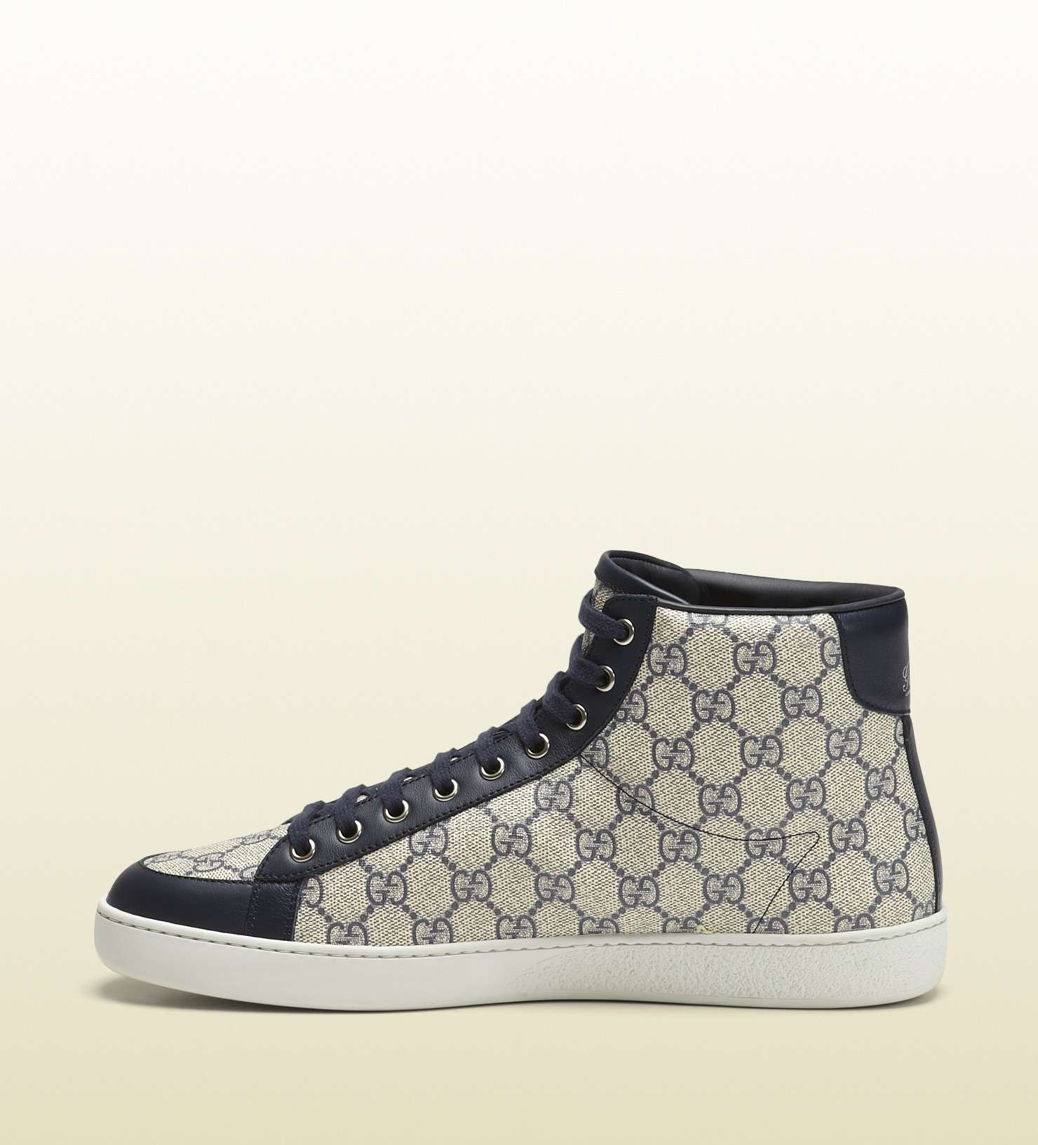 gucci men's original gg canvas high top sneakers