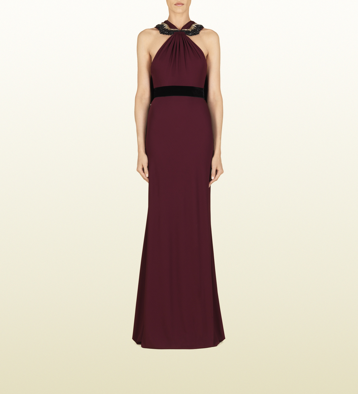 jersey halter dress