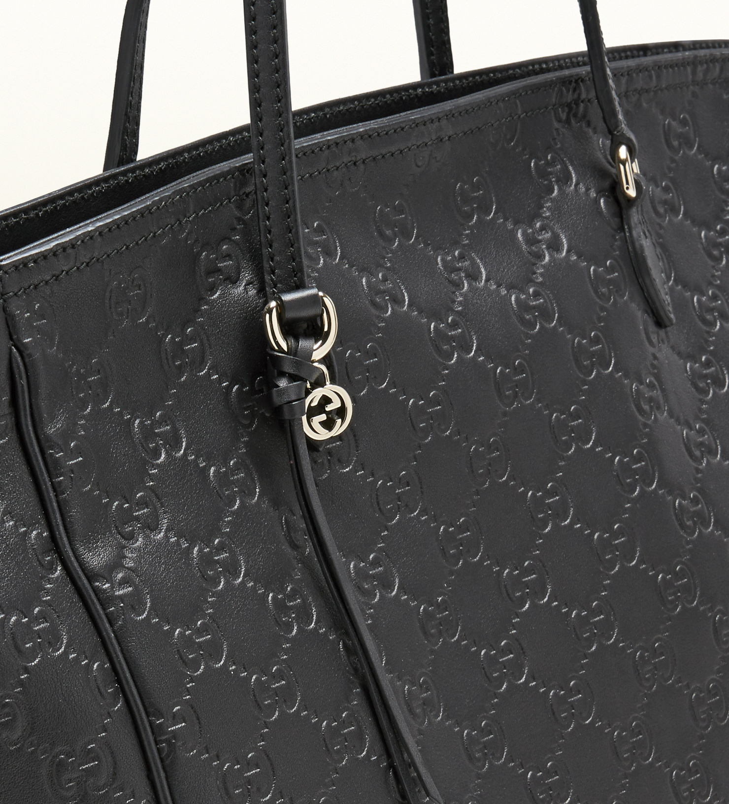 Gucci Bree Ssima Leather Tote in Black | Lyst