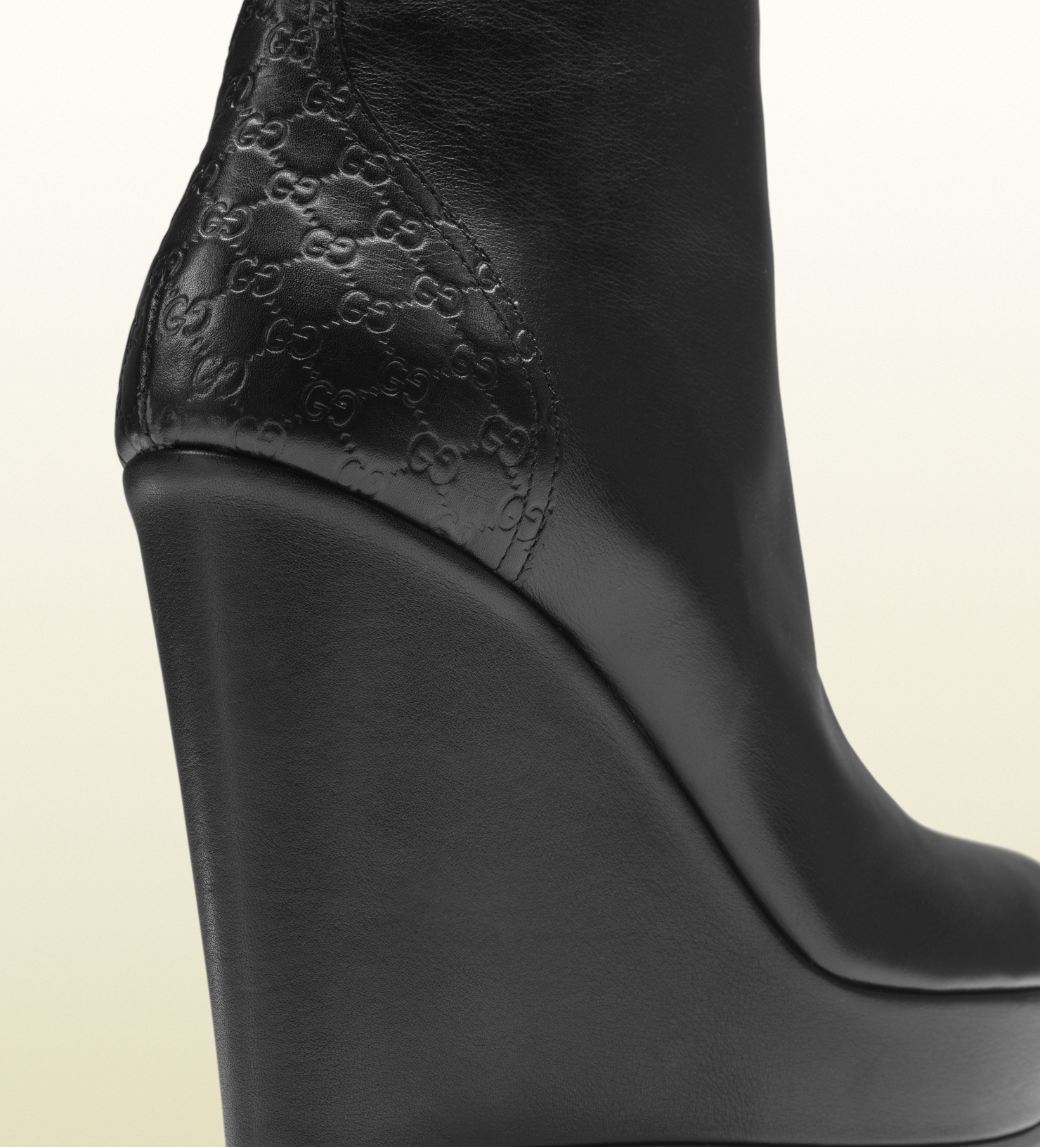 gucci wedge boots