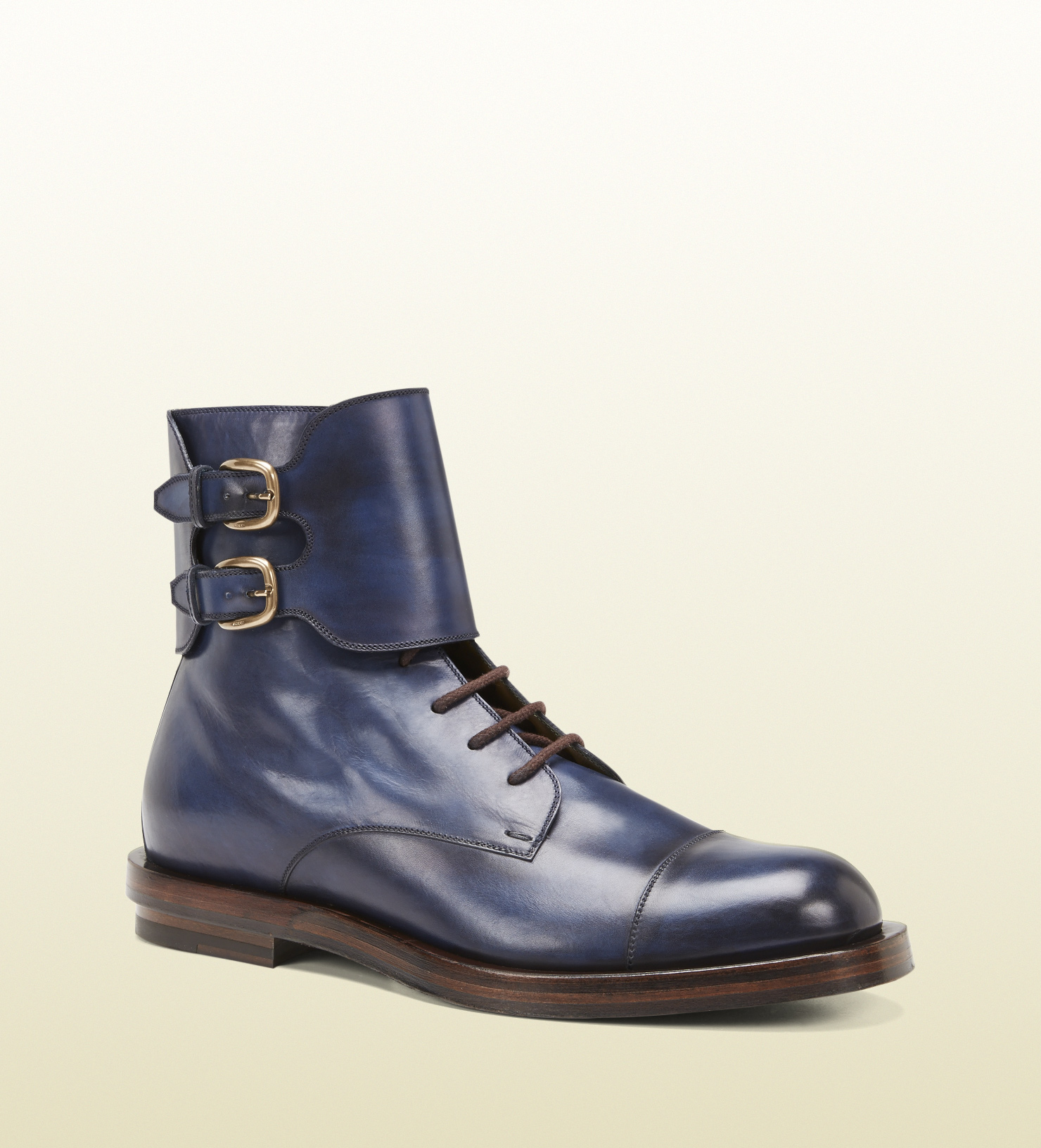 men's gucci boots with buckle