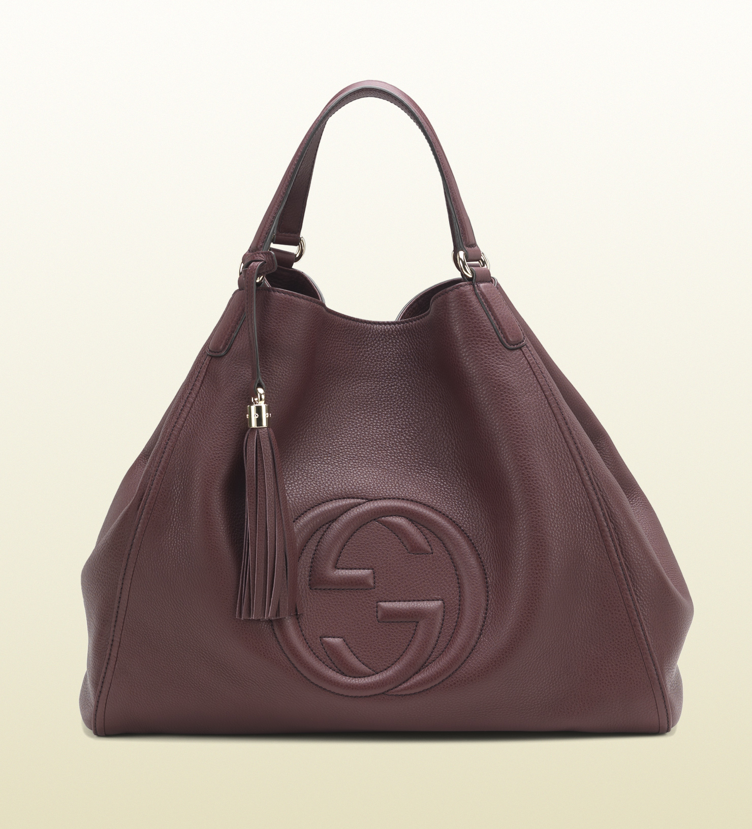 Gucci Soho Bordeaux Leather Shoulder Bag in Brown (bordeaux) | Lyst