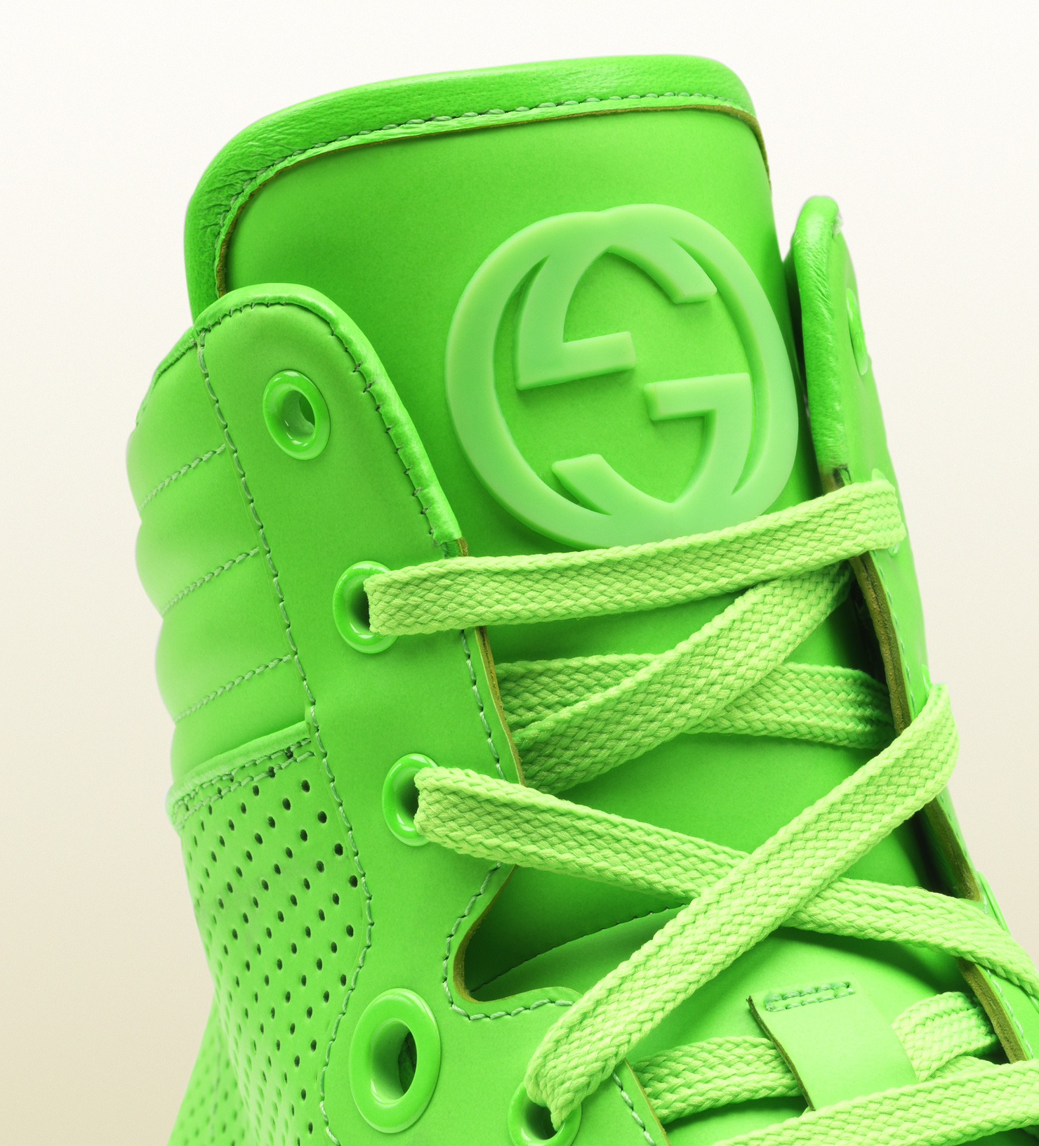 Gucci Neon Green Hightop for | Lyst