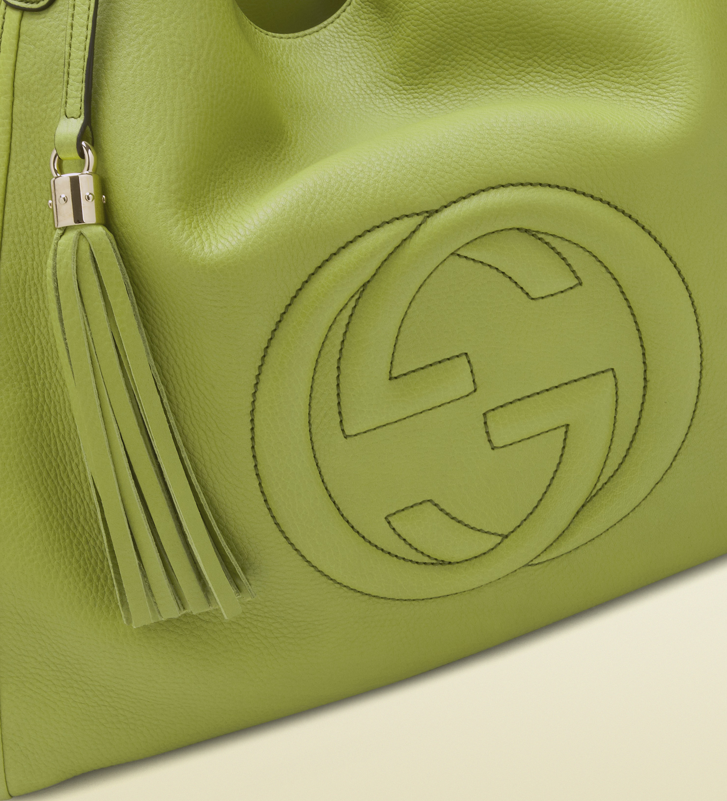 Gucci Soho Apple Green Leather Shoulder Bag Lyst