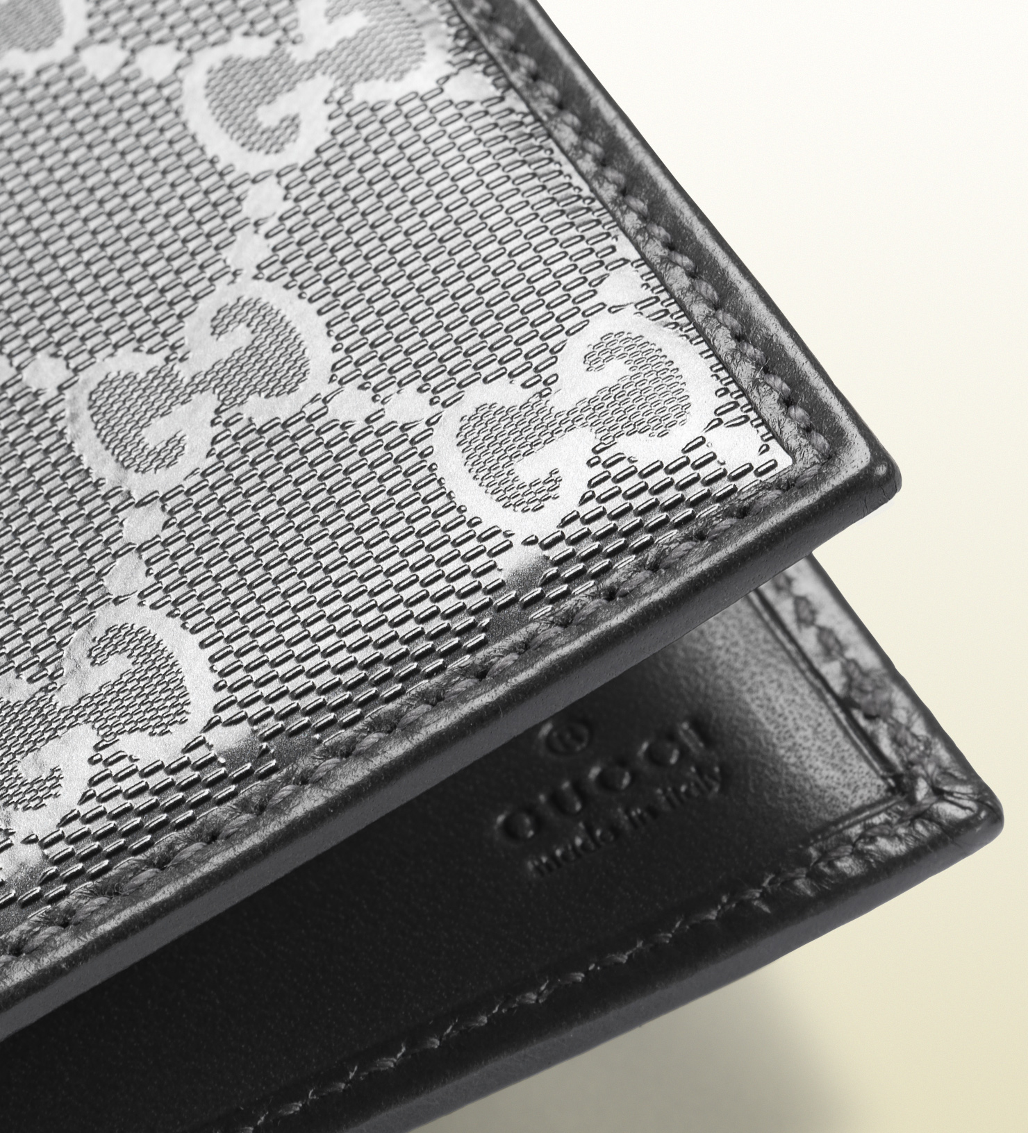 Gucci Gg Imprimé Leather Bifold Wallet in Grey (Gray) for Men Lyst