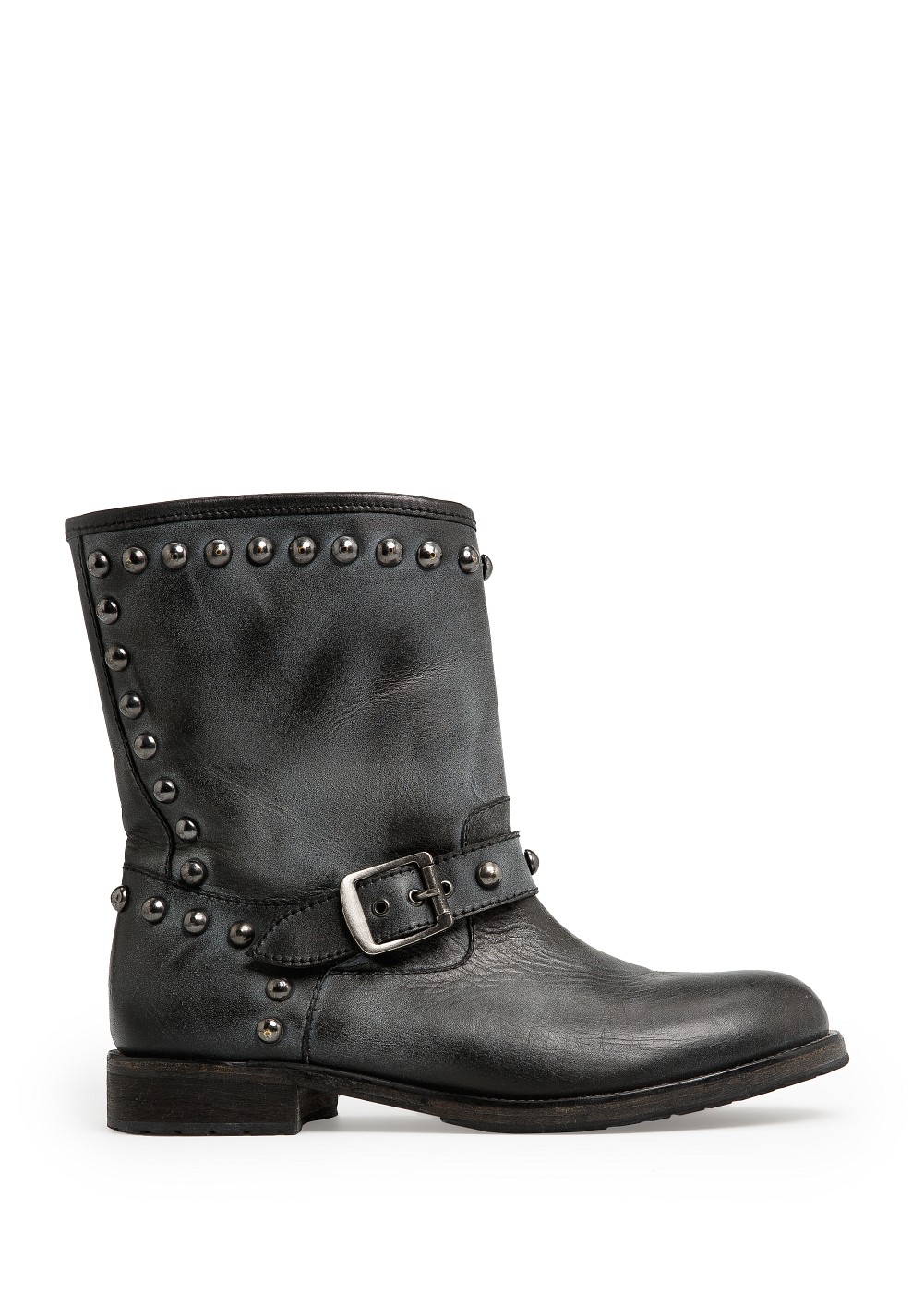 mango black heeled boots