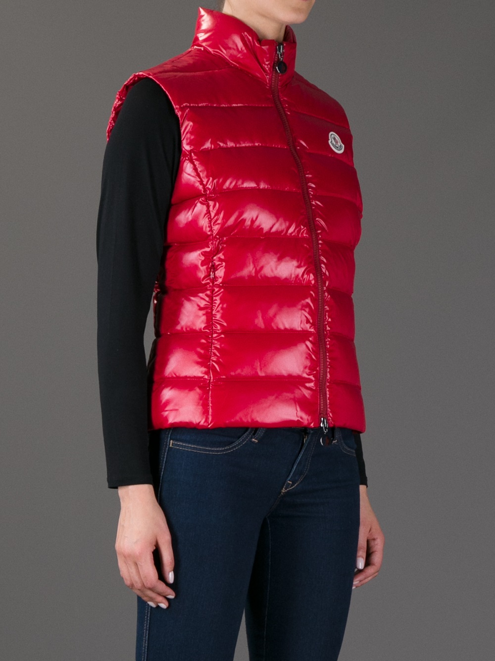 Moncler 'Ghany' Gilet Jacket in Red Lyst