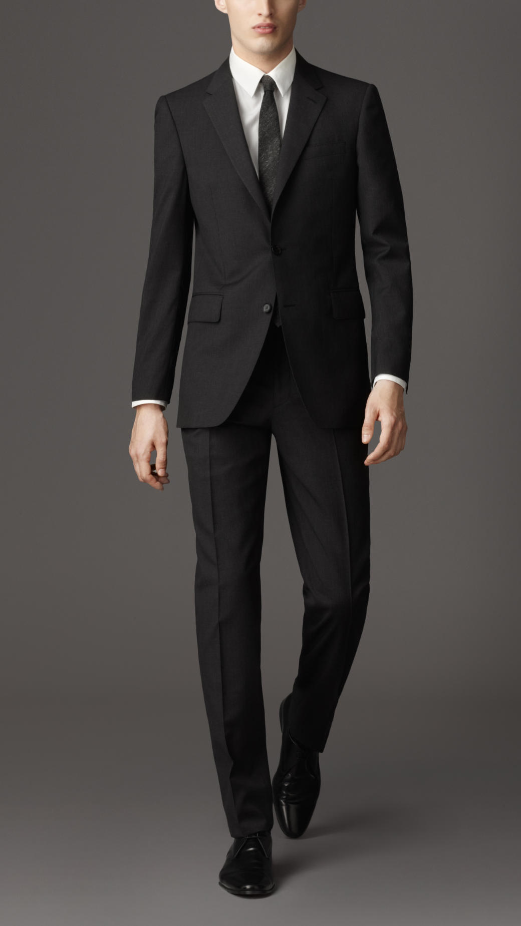 Men's Classic Fit Wool Suits / Classic-fit Solid Wool Suit | Wool suit ...
