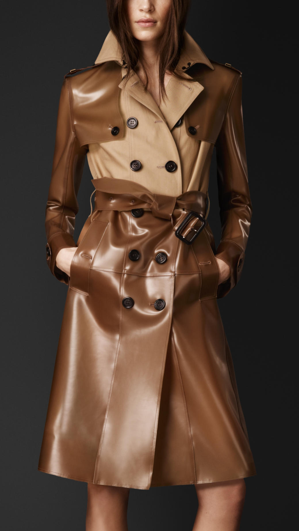 burberry vinyl trench coat