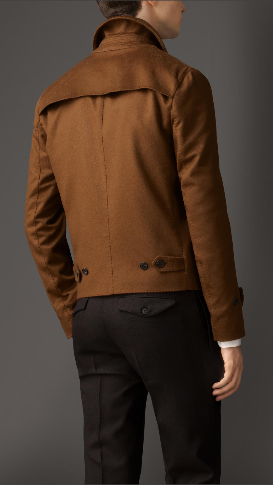 Burberry Cashmere Harrington Jacket in Toffee (Brown) for Men - Lyst