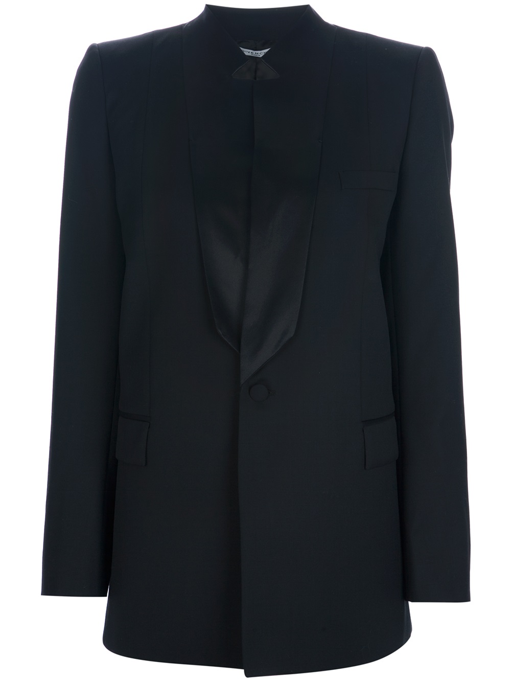 Lyst - Givenchy Long Blazer in Black