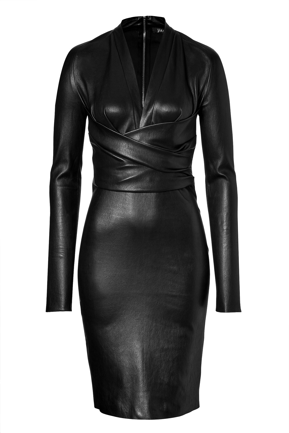 Jitrois Leather Astoria Dress in Black - Lyst