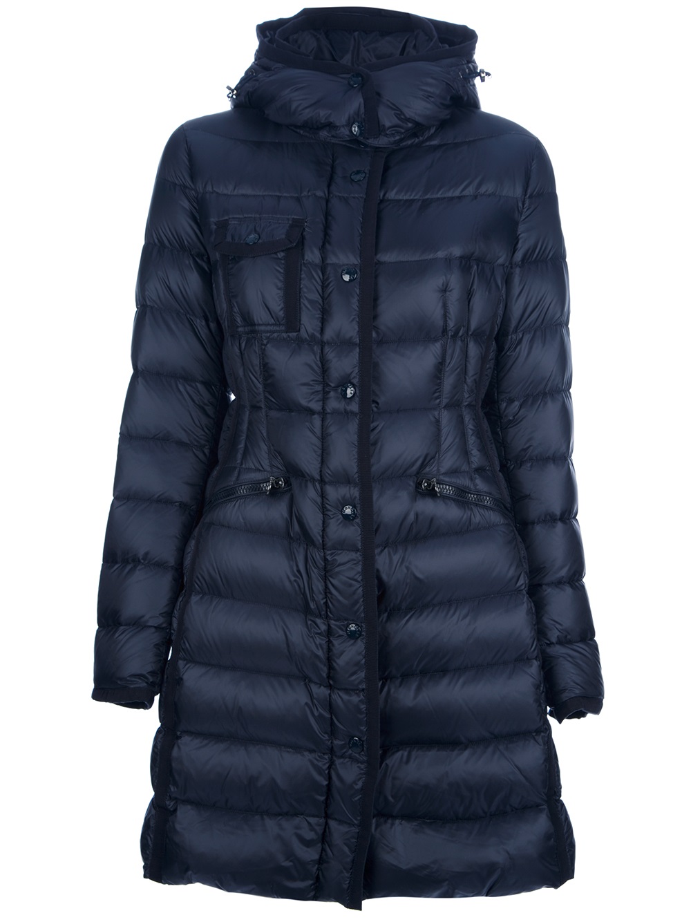 Moncler Hermine Coat in Blue - Lyst