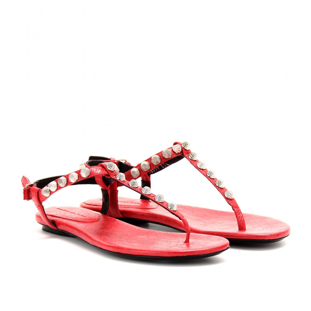 balenciaga red sandals