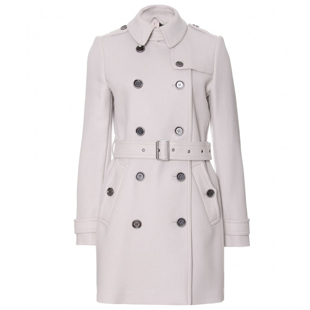 Burberry Brit Balmoral Wool Trench Coat 