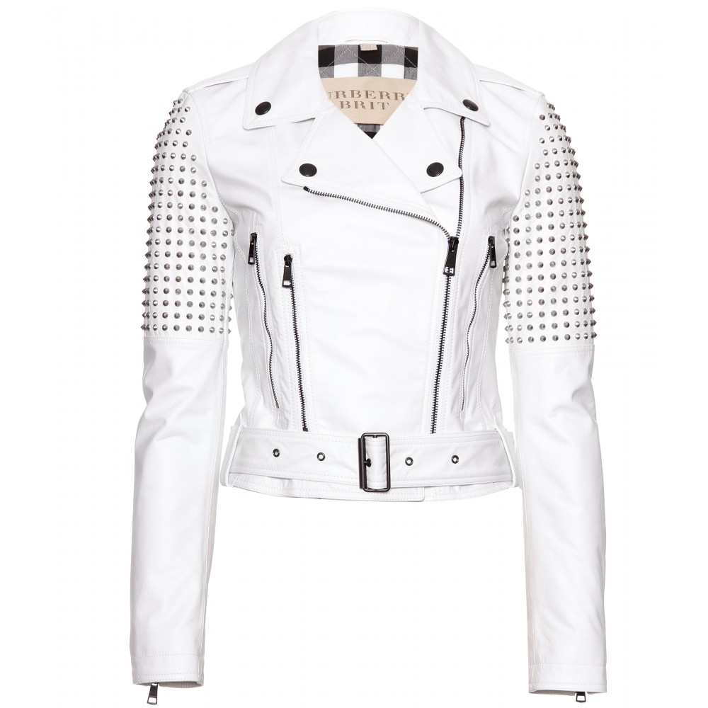 burberry jacket womens white