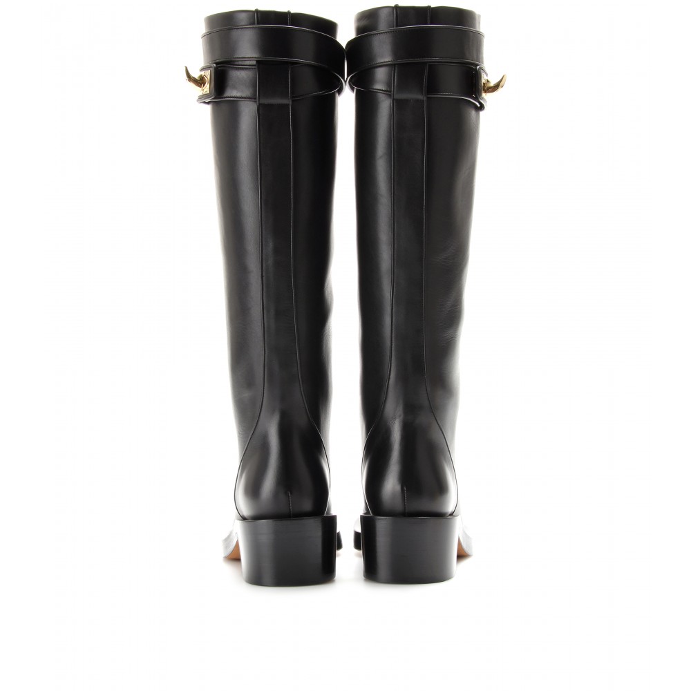 Givenchy Leather Boots in Black - Lyst