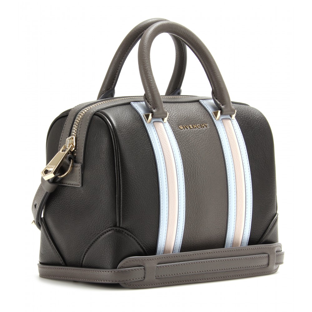 Givenchy Lucrezia Mini Leather Bowling Bag in Gray Lyst