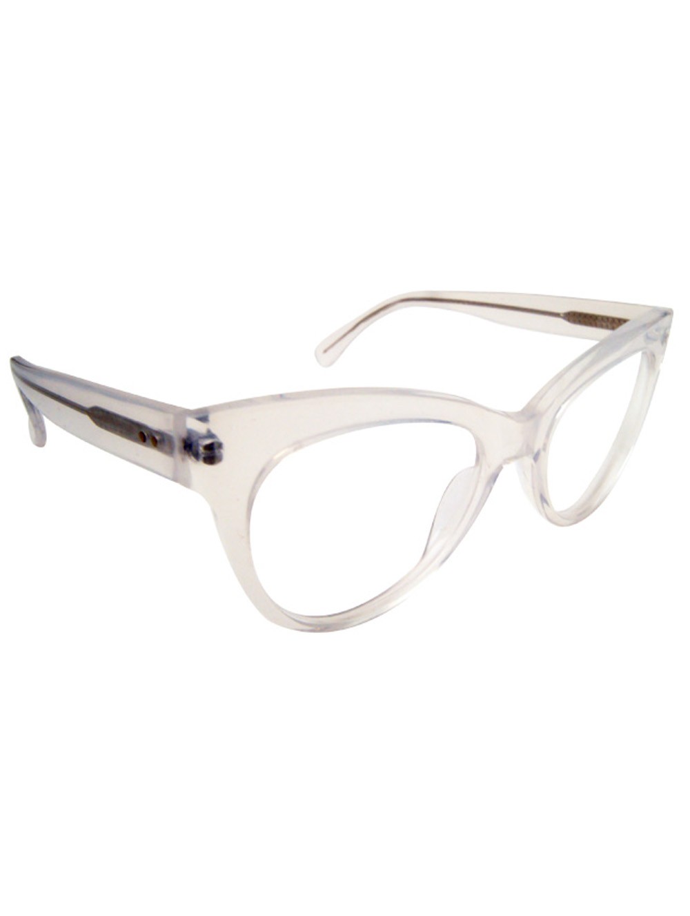 Kamalikulture Square Cat Eye Glasses / Clear in White Lyst