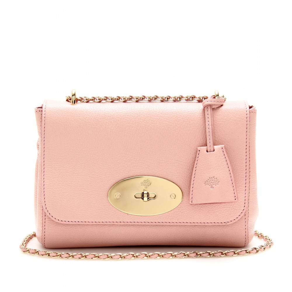 Mulberry Lily Grainy Leather Shoulder Bag In Blush Pink Lyst