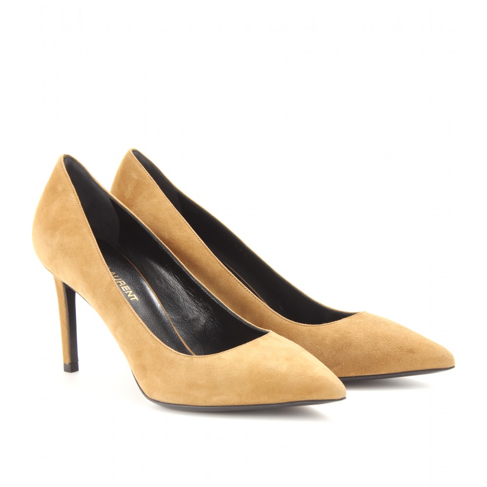 saint laurent suede pumps
