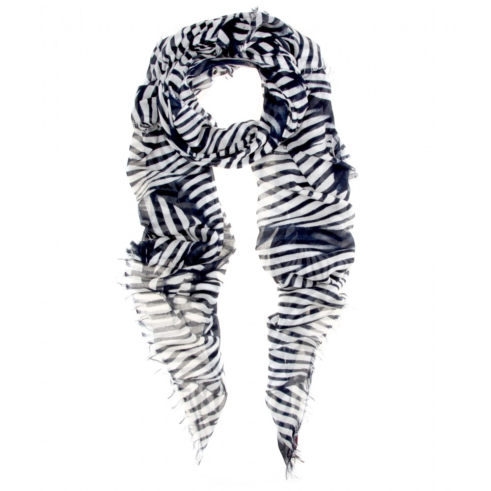 zebra print scarf