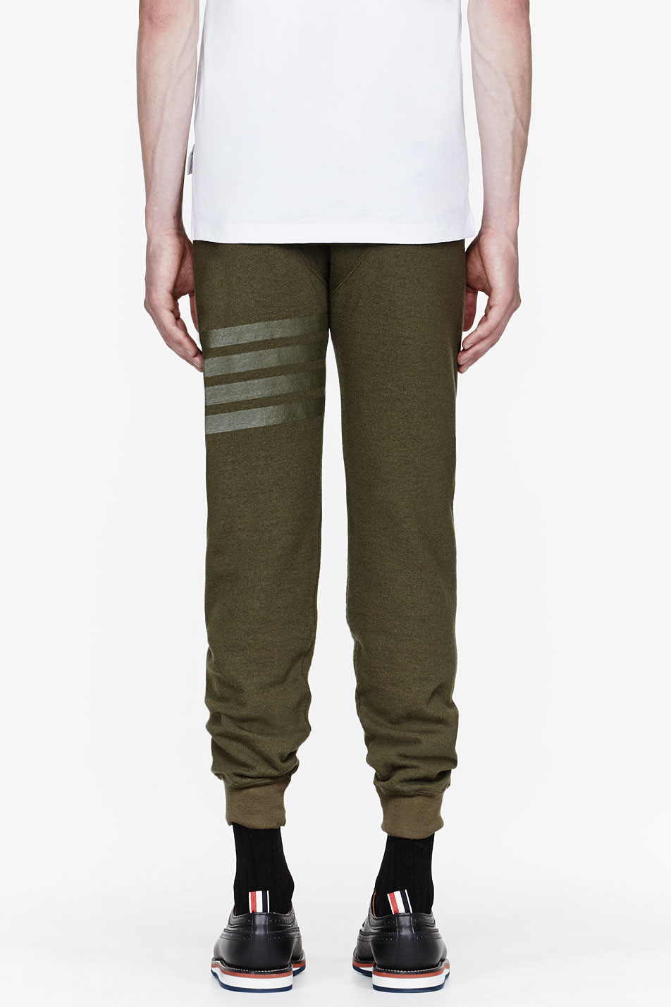 Thom browne Dark Green Drawstring Lounge Pants in Green for Men | Lyst