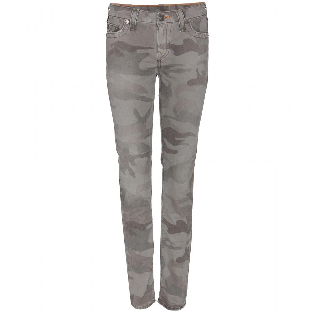 True Religion Halle Camouflage Skinny Jeans in Army (Gray) - Lyst