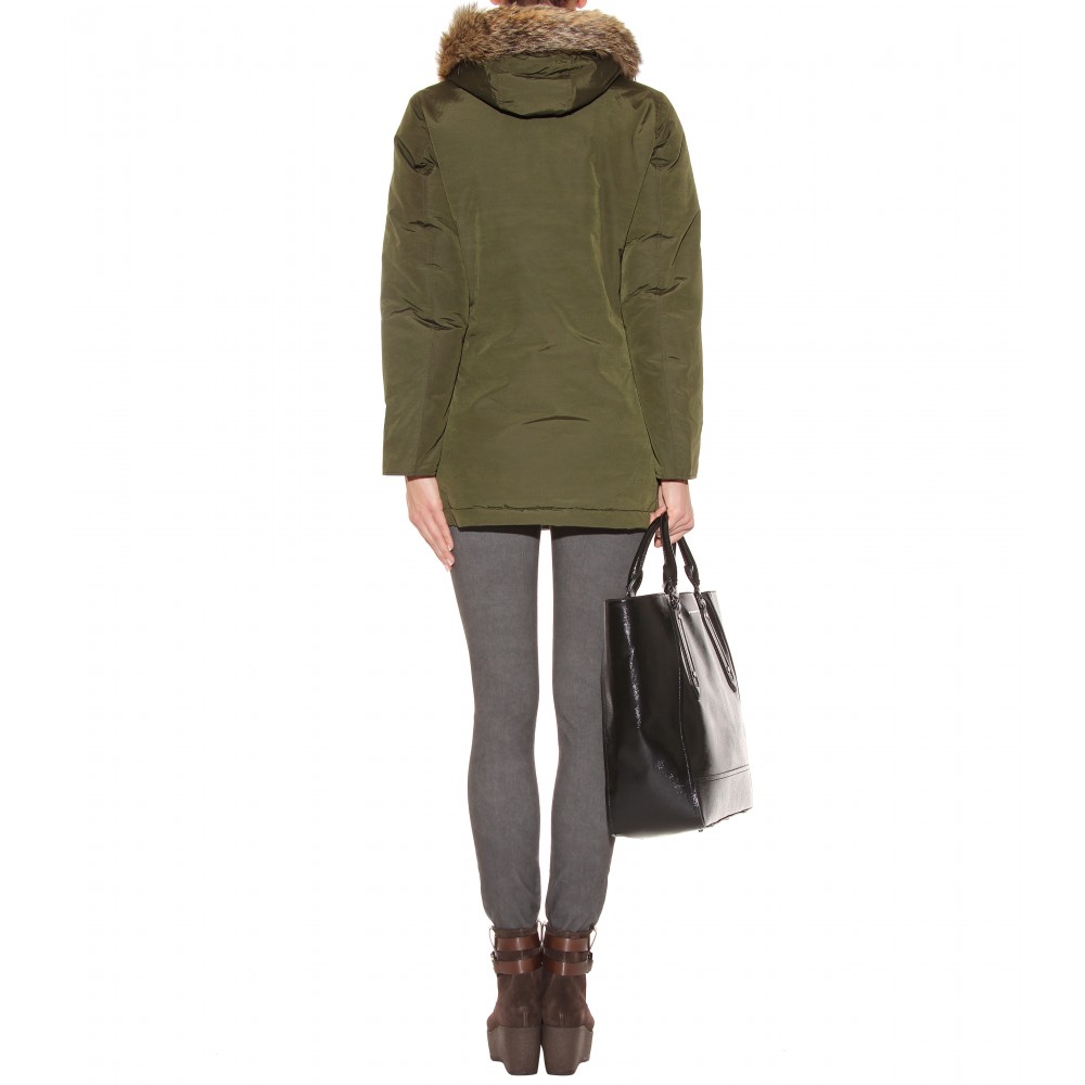 Woolrich Arctic Down Parka In Flint Olive Green Lyst