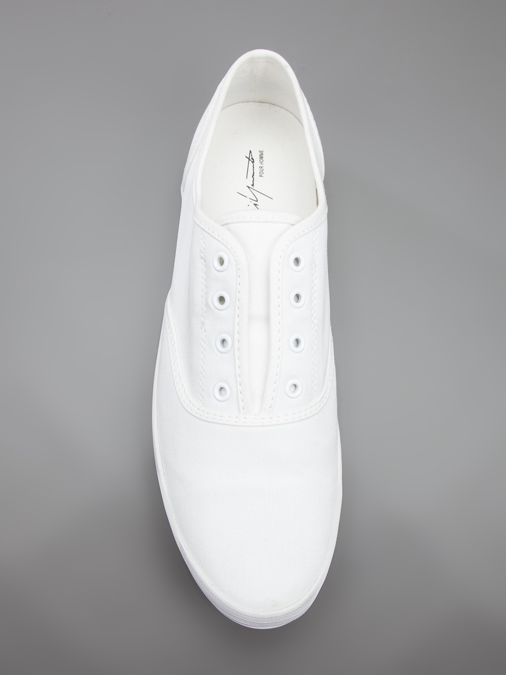 mens white laceless sneakers