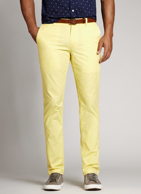 Bonobos Summer Weight Chinos in Yellow