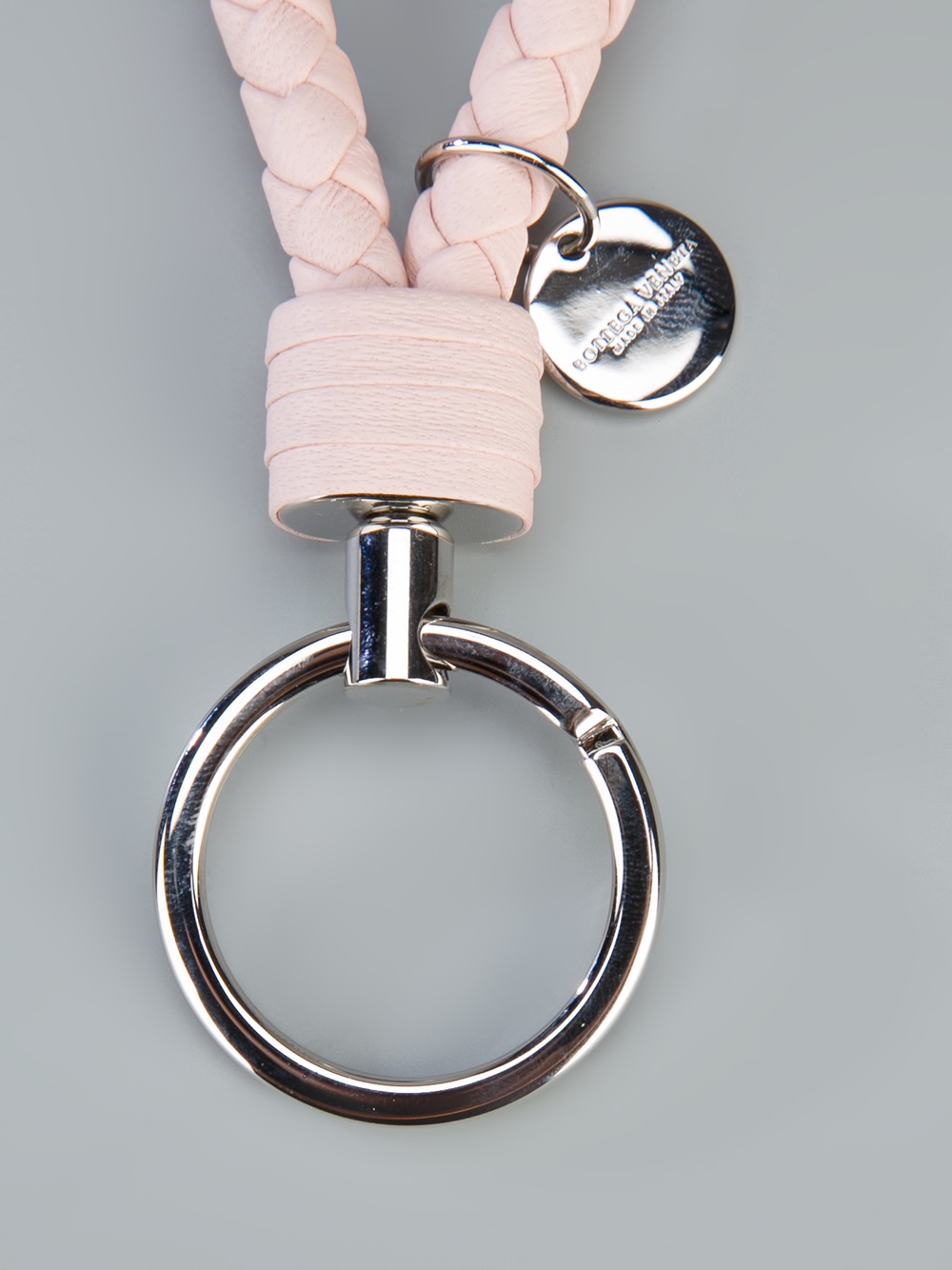 Bottega Braided Loop Key Ring in Pink Lyst