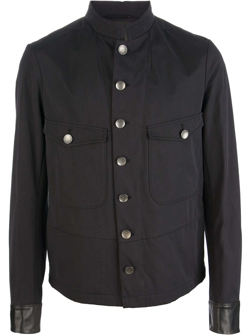 Diesel black gold Military Style Jacket in Black for Men | Lyst