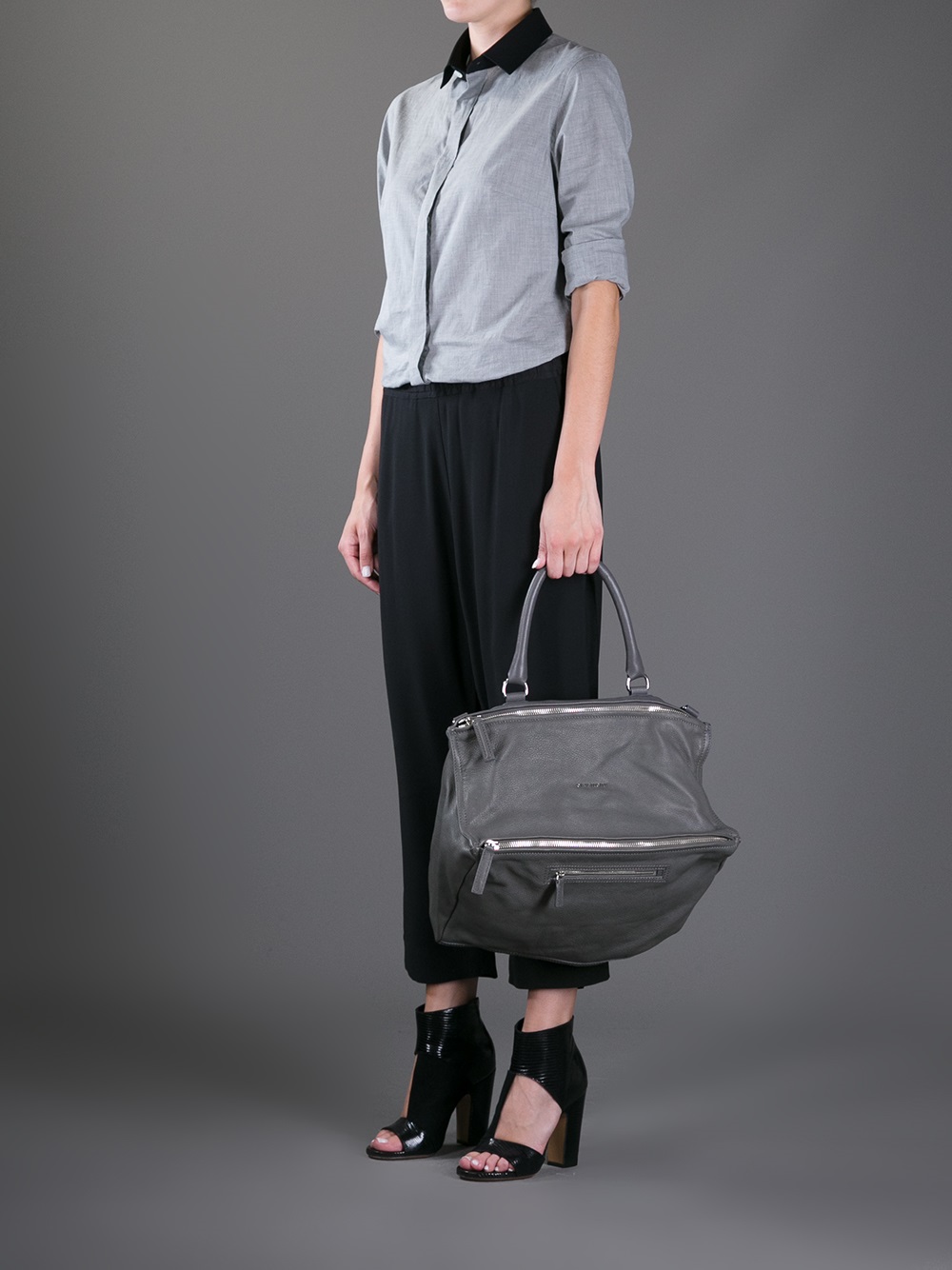 Givenchy Pandora Large Bag in Gray | Lyst