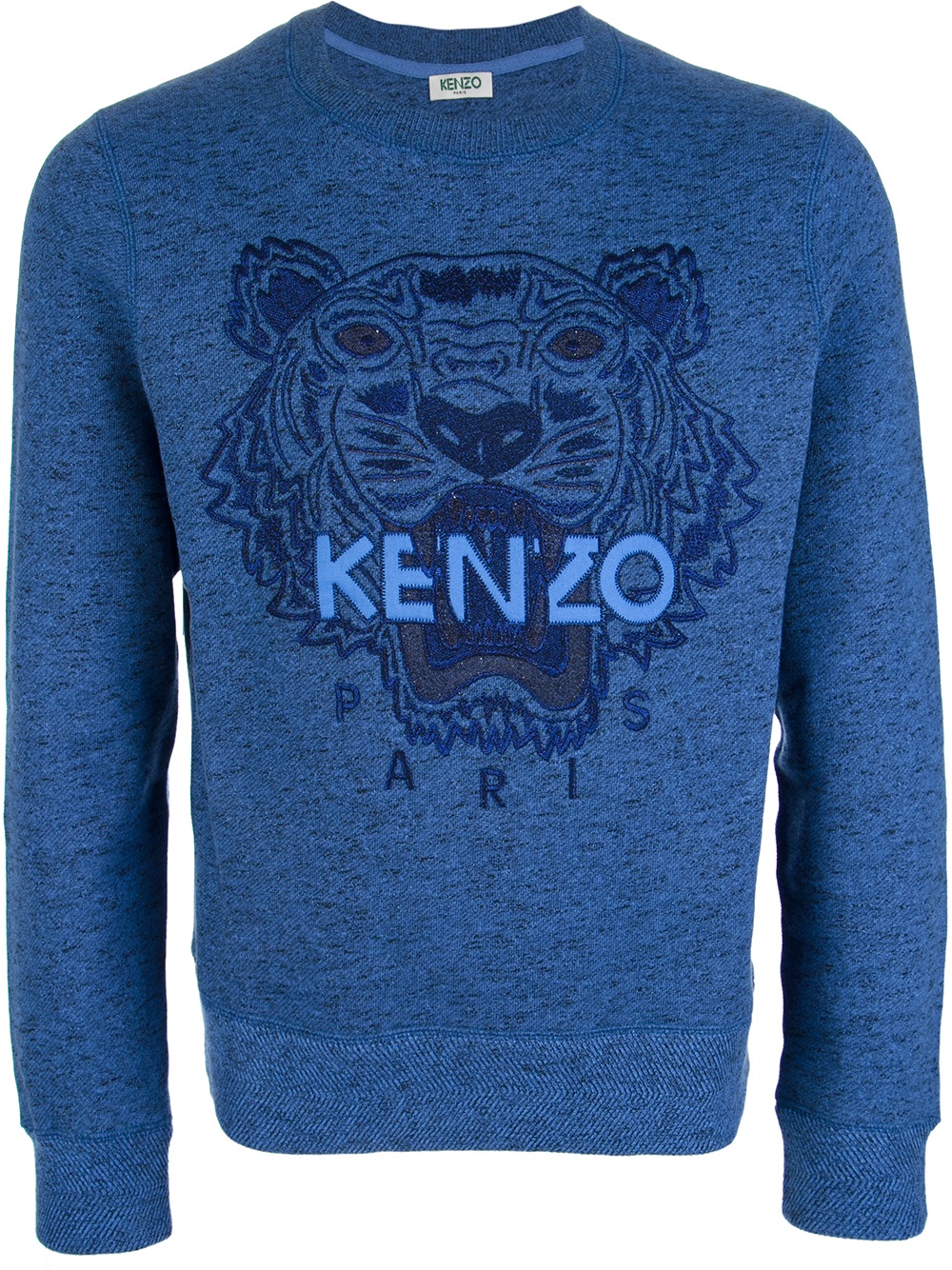 KENZO Embroidered Tiger Sweater in Blue 