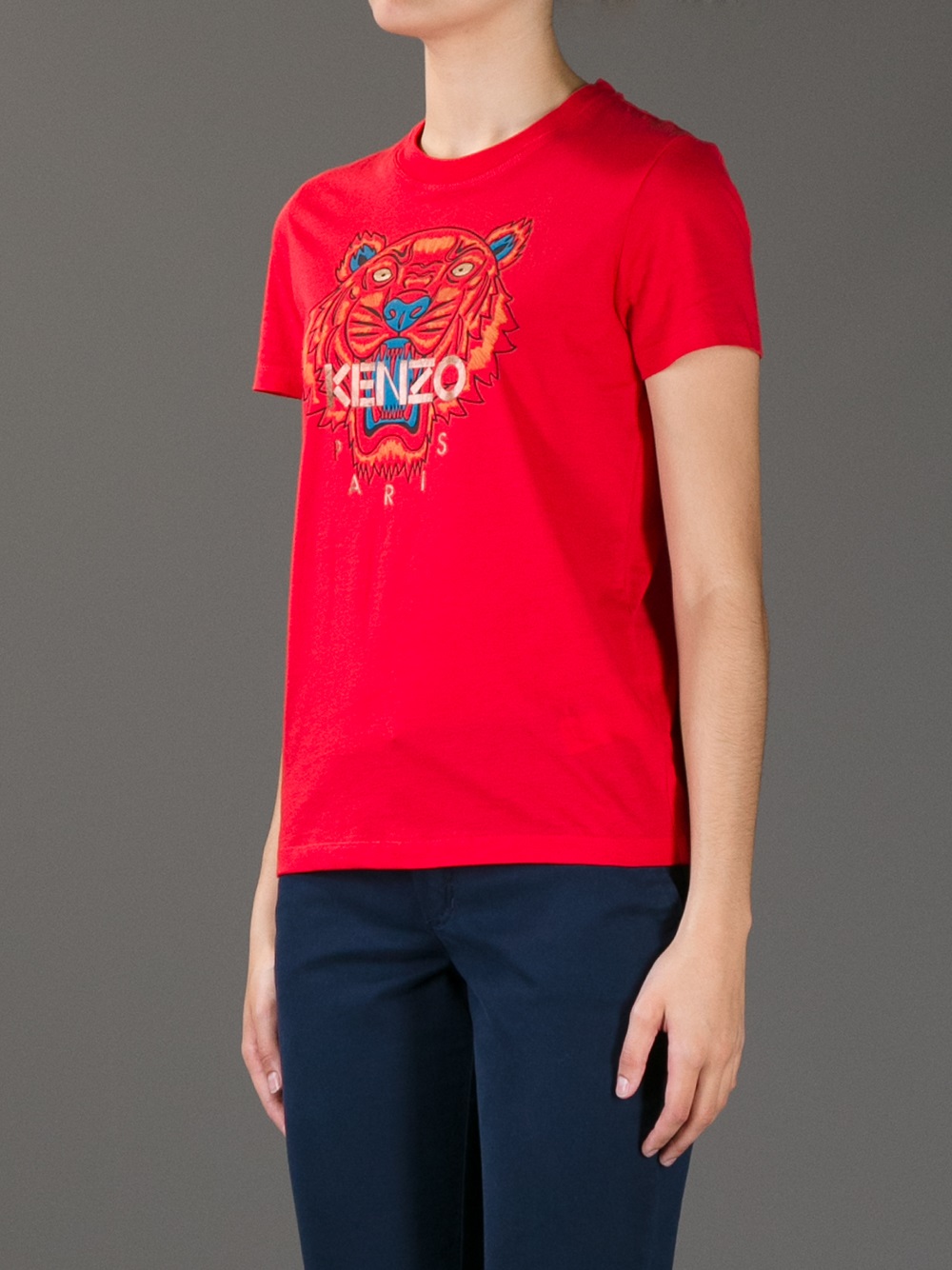 red kenzo t shirt women's