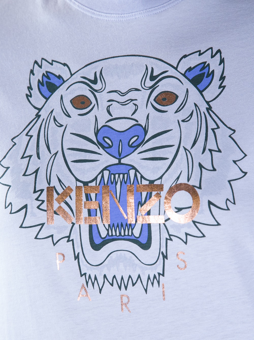 Lyst - Kenzo Tiger Print T-Shirt in Blue