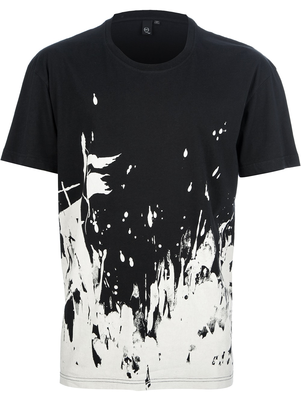 McQ Paint Splattered Tshirt in Black for Men - Lyst