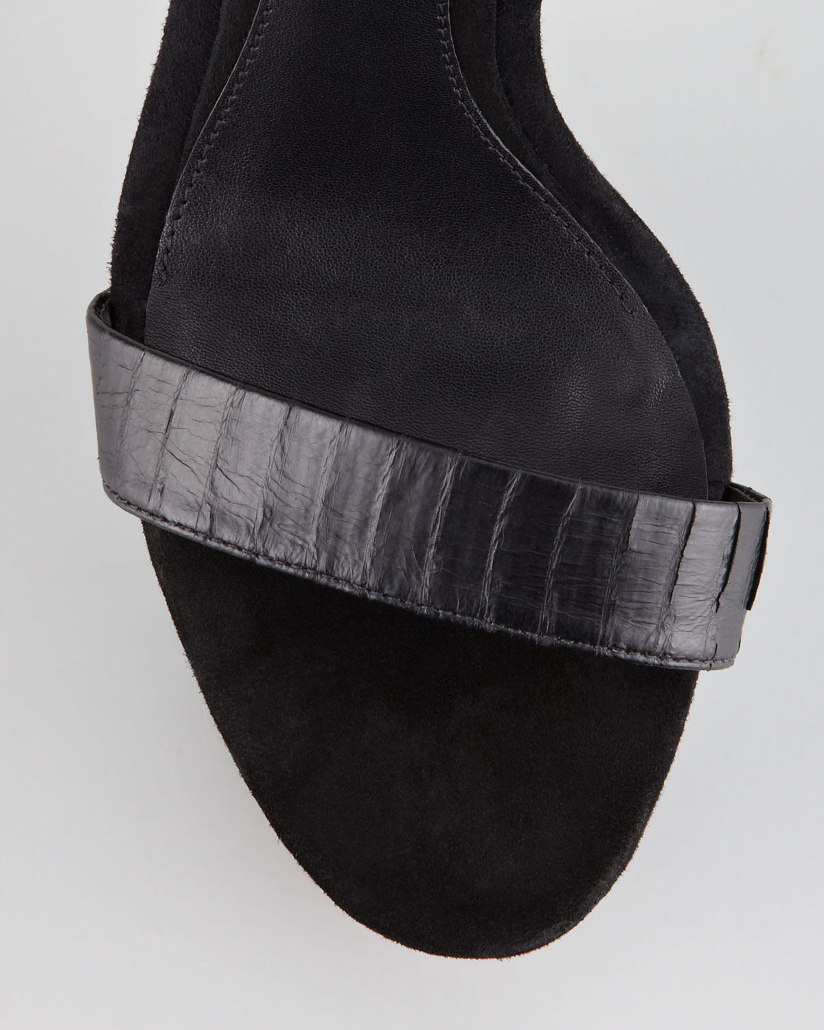 B brian atwood Ankle Cuff Platform Sandal in Black (black smog) Lyst